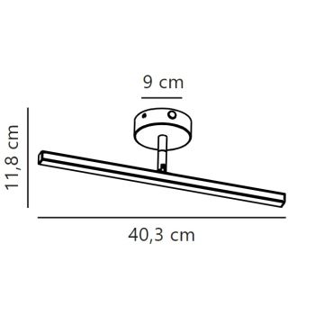 Nordlux - LED Badkamer spiegelverlichting IP LED/6,2W/230V IP44 40 cm wit