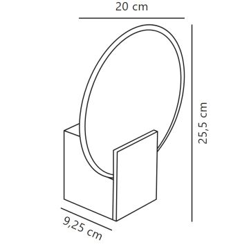 Nordlux - LED Dimbaar Badkamer wandlamp HESTER LED/9,5W/230V IP44 beige