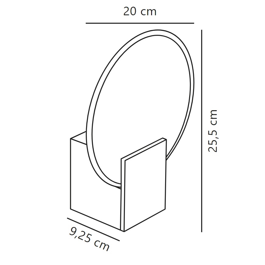 Nordlux - LED Dimbaar Badkamer wandlamp HESTER LED/9,5W/230V IP44 beige