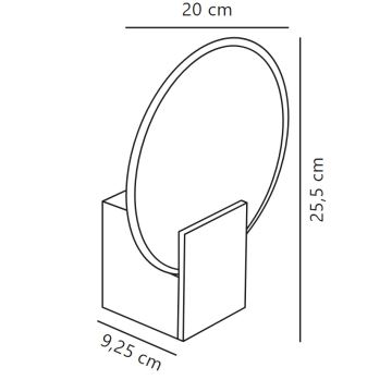 Nordlux - LED Dimbaar Badkamer wandlamp HESTER LED/9,5W/230V IP44 wit