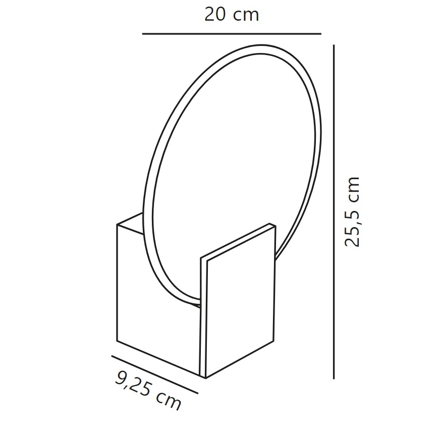 Nordlux - LED Dimbaar Badkamer wandlamp HESTER LED/9,5W/230V IP44 wit