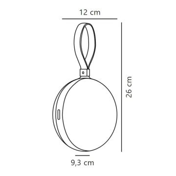 Nordlux - LED Dimbaar buitenshuis portable lamp BRING TO-GO LED/1W/3,7V IP54 zwart