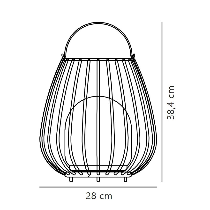 Nordlux - LED Dimbaar buitenshuis portable lamp JIM TO-GO LED/3W/3,7V IP54 zwart