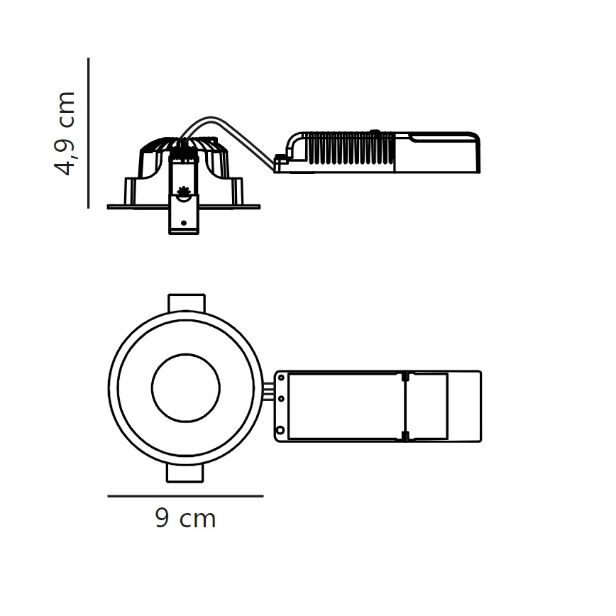 Nordlux - LED dimbare badkamer inbouwspot ALBRIC LED/8W/230V IP44 wit