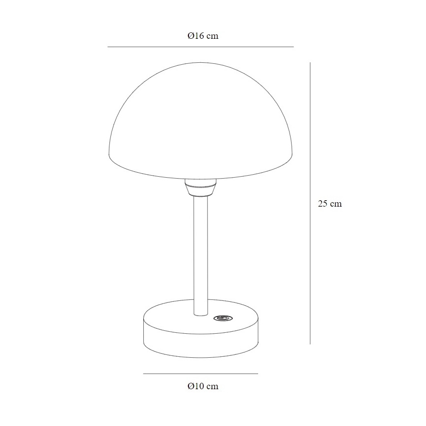 Nordlux - LED Dimbaar rechargeable buitenshuis tafellamp ELLEN LED/2,8W/3,7V IP44 groen