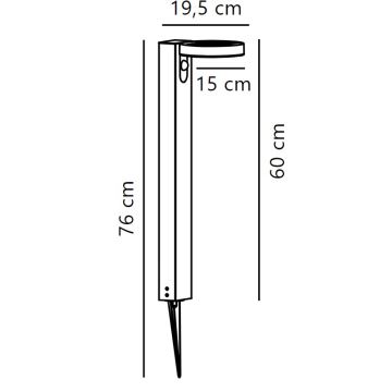 Nordlux - LED Solar lamp met sensor RICA LED/5W/3,7V IP44