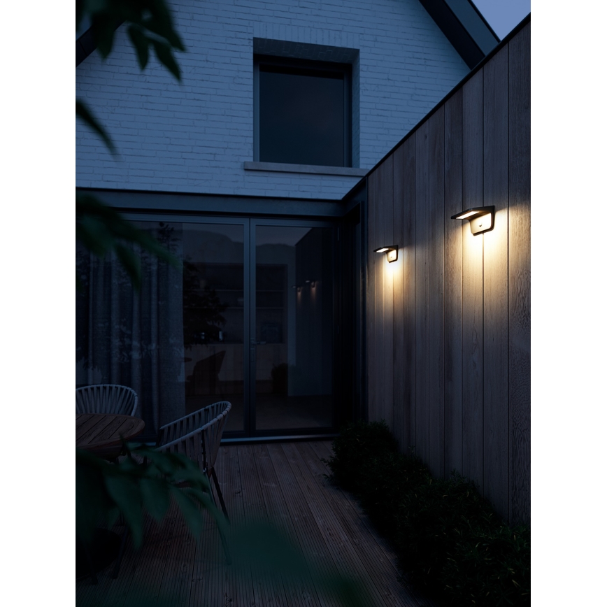 Nordlux - LED Solar wandlamp met sensor AGENA LED/5W/3,7V IP44