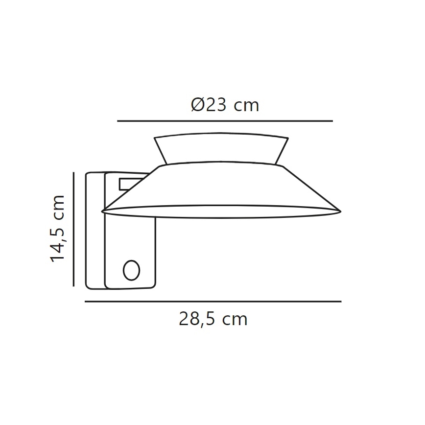 Nordlux - LED Solar wandlamp met sensor JUSTINA LED/5W/3,7V IP44