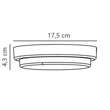 Nordlux - LED Wandlamp voor buiten CUBA LED/6,5W/230V IP54 diameter 17,5 cm zwart