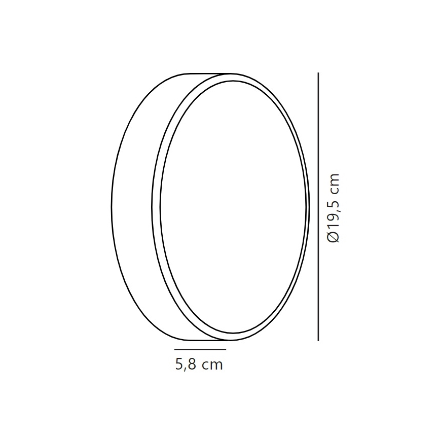 Nordlux - LED Wandlamp voor buiten OLIVER LED/9W/230V IP54 diameter 19,5 cm