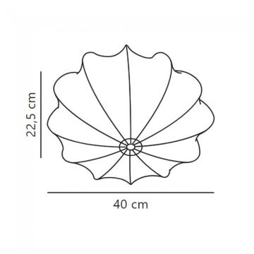 Nordlux - Plafondlamp AERON 1xE27/40W/230V diameter 40 cm