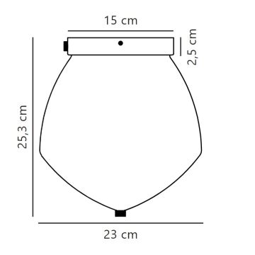 Nordlux - Plafondlamp ORBIFORM 1xE27/40W/230V goud