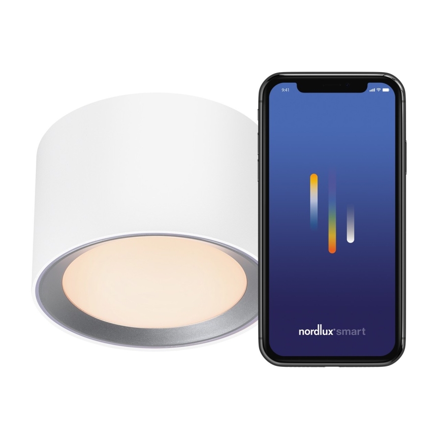 Nordlux -Spot à intensité variable salle de bain LANDON SMART LED/8W/230V 2700-6500K IP44 blanc