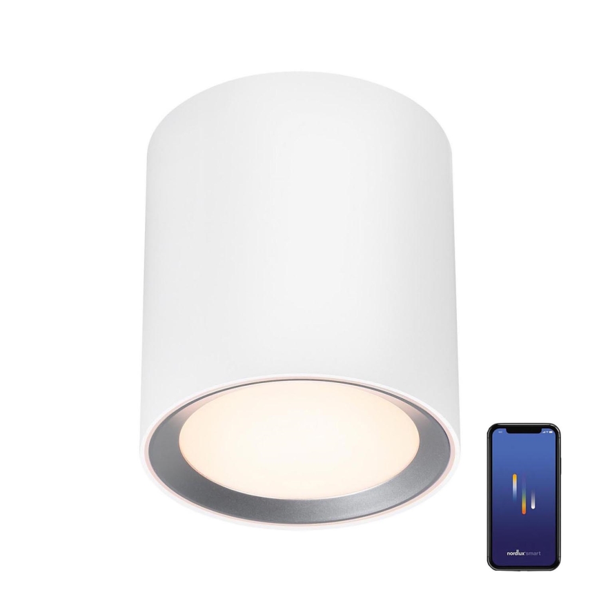 Nordlux - Spot LED à intensité variable pour salle de bain LANDON SMART LED/8W/230V 2700-6500K IP44 blanc