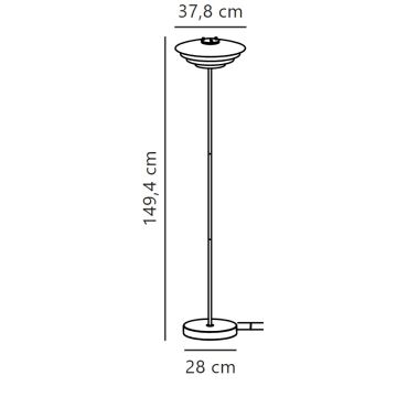 Nordlux - Staande Lamp BRETAGNE 1xG9/25W/230V antraciet