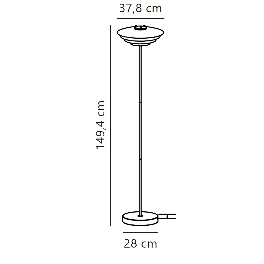 Nordlux - Staande Lamp BRETAGNE 1xG9/25W/230V antraciet