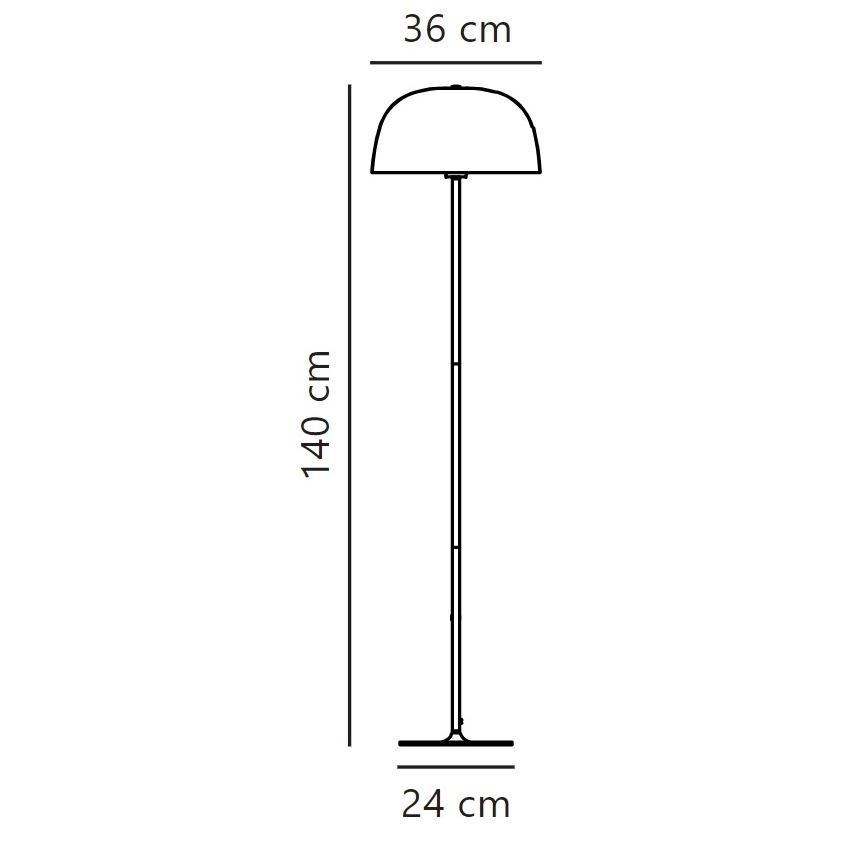 Nordlux - Staande Lamp CERA 1xE27/60W/230V goud