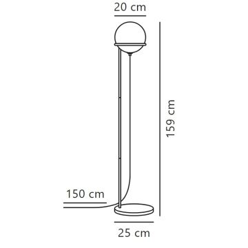 Nordlux - Staande Lamp WILSON 1xG9/5W/230V zwart