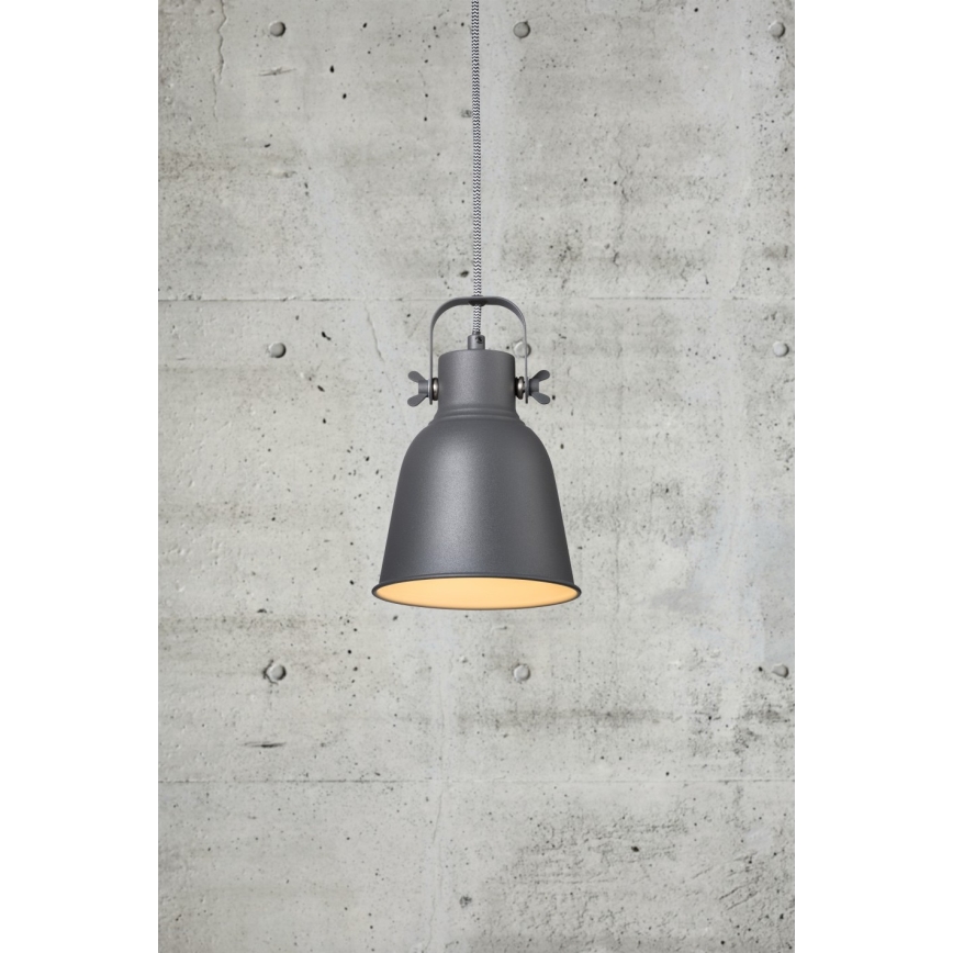 Nordlux - Suspension filaire ADRIAN 1xE27/25W/230V d. 16 cm anthracite