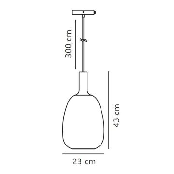 Nordlux - Suspension filaire ALTON 1xE27/60W/230V noir