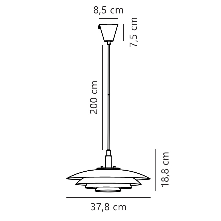 Nordlux - Suspension filaire BRETAGNE 1xG9/25W/230V blanc