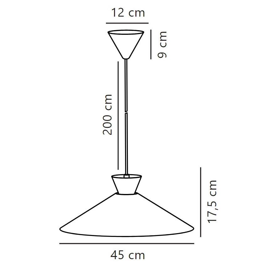 Nordlux - Suspension filaire DIAL 1xE27/40W/230V d. 45 cm gris