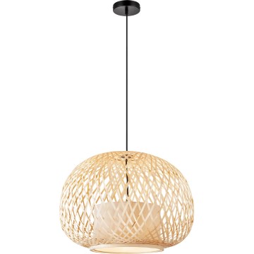 Nordlux - Suspension filaire HISOKA 1xE27/40W/230V noir/bambou