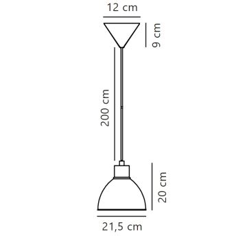 Nordlux - Suspension filaire POP 1xE27/40W/230V noir/chrome