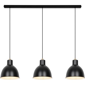 Nordlux - Suspension filaire POP 3xE27/40W/230V noir/doré