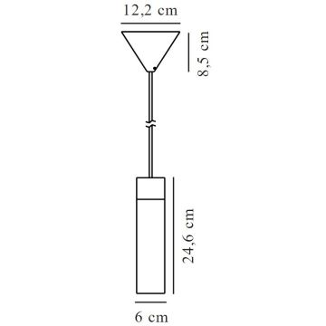 Nordlux - Suspension filaire TILO 1xGU10/15W/230V noir