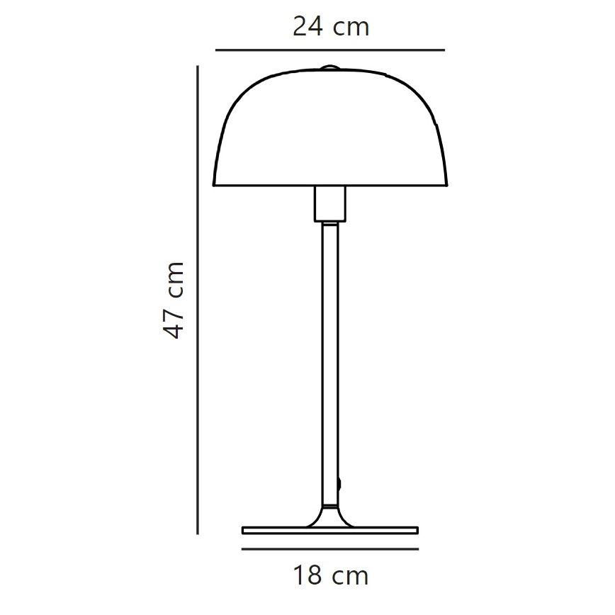 Nordlux - Tafellamp CERA 1xE14/40W/230V goud