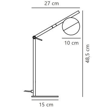 Nordlux - Tafellamp CONTINA 1xG9/5W/230V messing