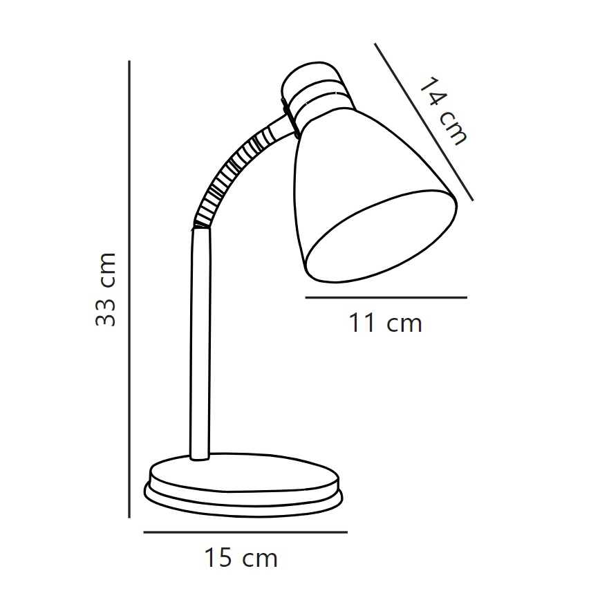 Nordlux - Tafellamp CYCLONE 1xE14/15W/230V zwart