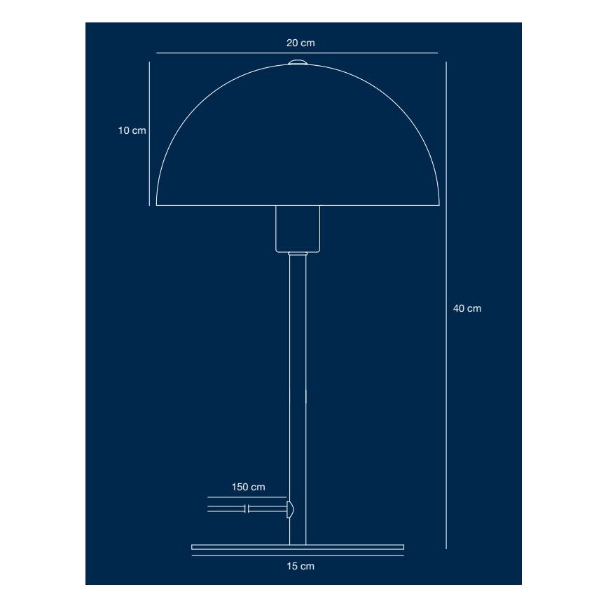 Nordlux - Tafellamp ELLEN 1xE14/40W/230V goud/zwart