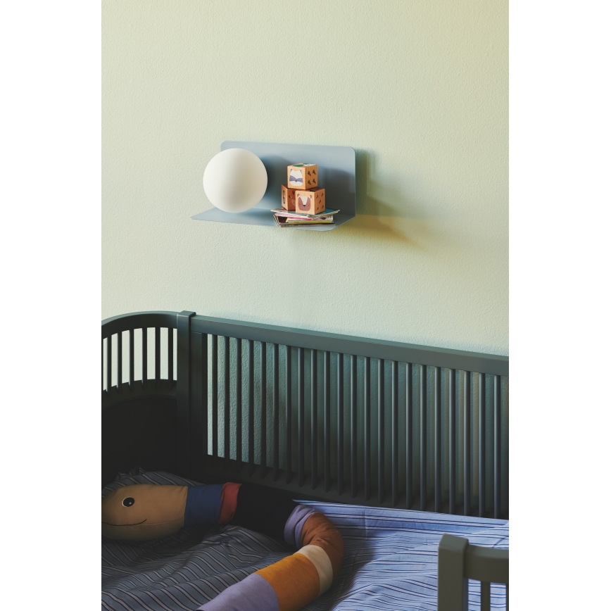 Nordlux - Wand licht met plank LILIBETH 1xE14/25W/230V blauw