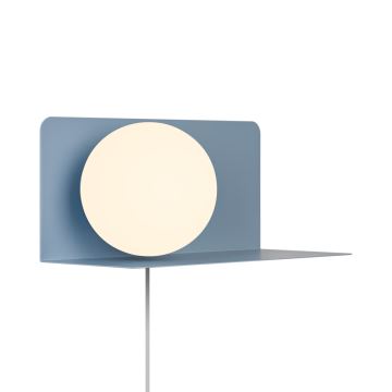 Nordlux - Wand licht met plank LILIBETH 1xE14/25W/230V blauw