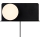 Nordlux - Wand licht met plank LILIBETH 1xE14/25W/230V zwart