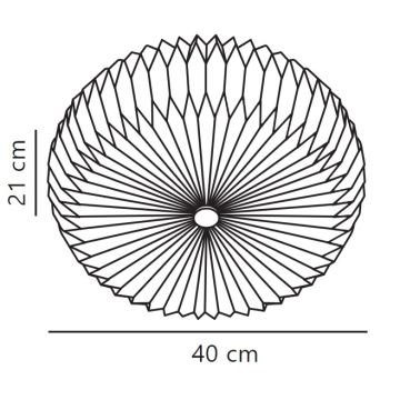 Nordlux - Wandlamp BELLOY 2xE27/25W/230V diameter 40 cm