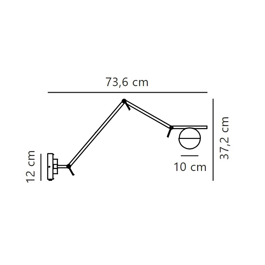 Nordlux - Wandlamp CONTINA 1xG9/5W/230V zwart