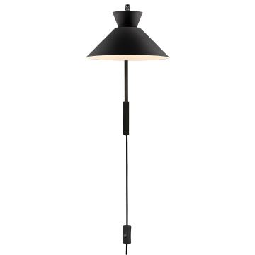 Nordlux - Wandlamp DIAL 1xE27/40W/230V zwart