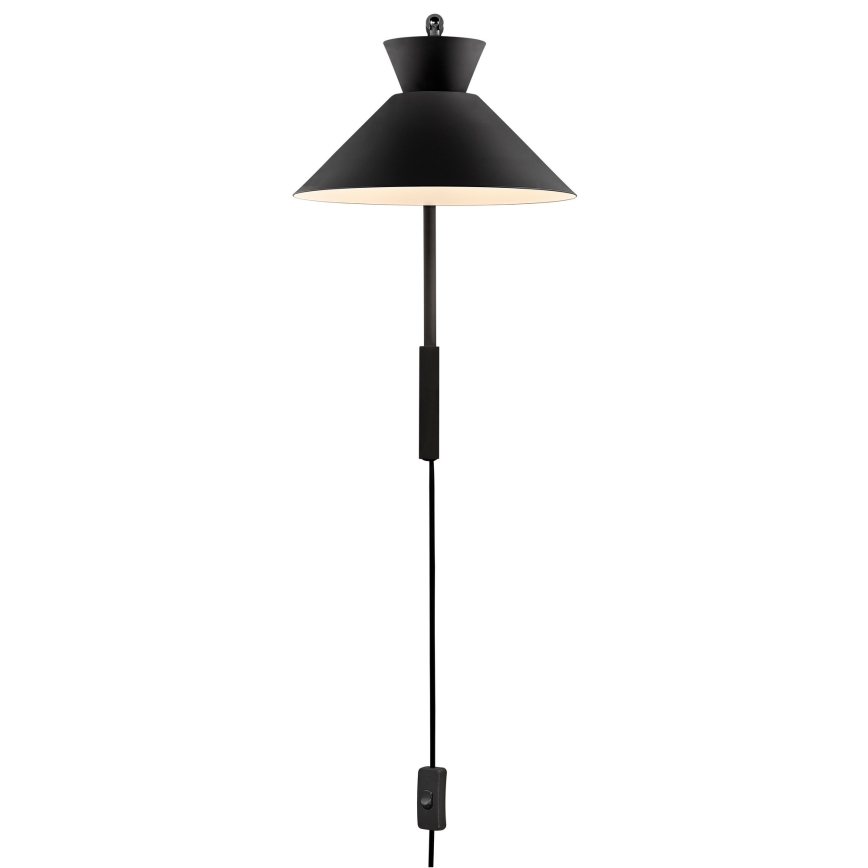 Nordlux - Wandlamp DIAL 1xE27/40W/230V zwart