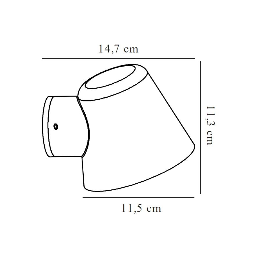 Nordlux - Wandlamp voor buiten ALERIA 1xGU10/35W/230V IP44