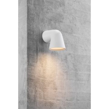 Nordlux - Wandlamp voor buiten FRONT 1xGU10/28W/230V IP44 wit