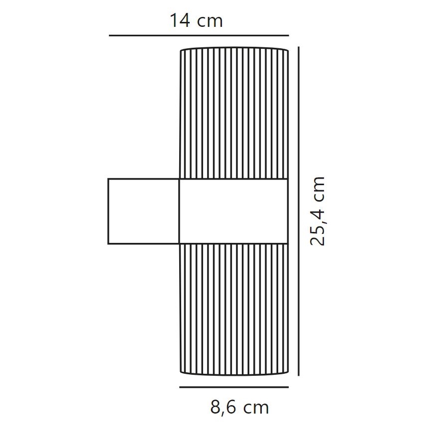 Nordlux - Wandlamp voor buiten KYKLOP 2xGU10/25W/230V IP54 bruin