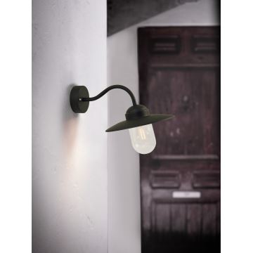 Nordlux - Wandlamp voor buiten LUXEMBOURG 1xE27/60W/230V IP54 zwart