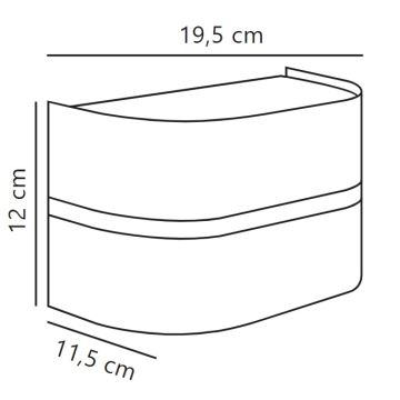 Nordlux - Wandlamp voor buiten SIBELIS 1xE27/10W/230V IP44 antraciet