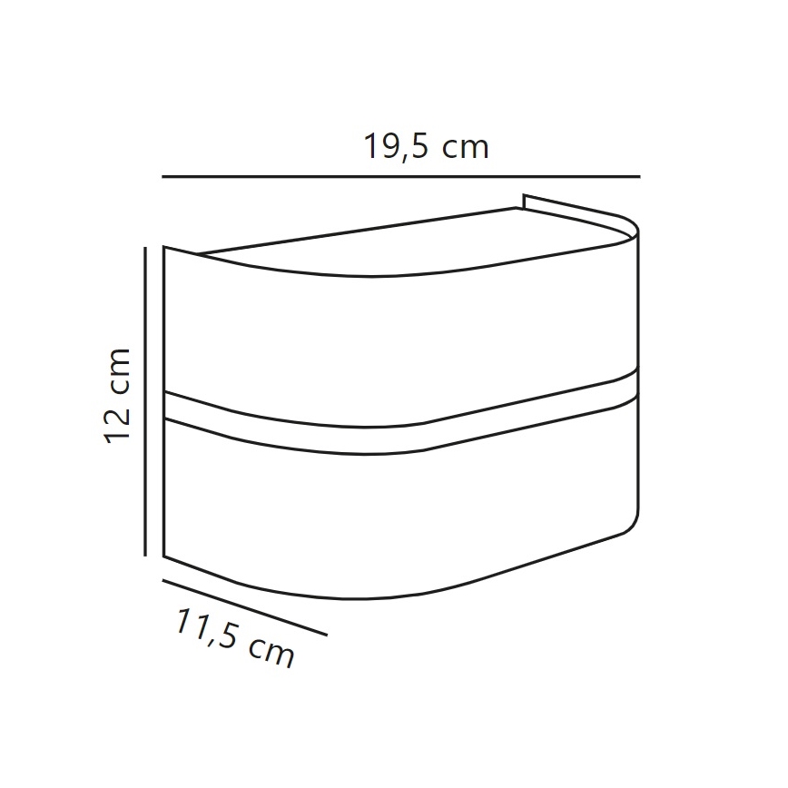 Nordlux - Wandlamp voor buiten SIBELIS 1xE27/10W/230V IP44 antraciet