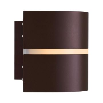 Nordlux - Wandlamp voor buiten SIBELIS 1xE27/10W/230V IP44 bruin