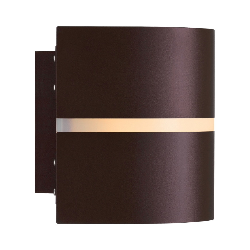 Nordlux - Wandlamp voor buiten SIBELIS 1xE27/10W/230V IP44 bruin