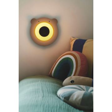 Nordlux - Wandlamp voor kinderen BRUNA BEAR 1xE14/25W/230V beer